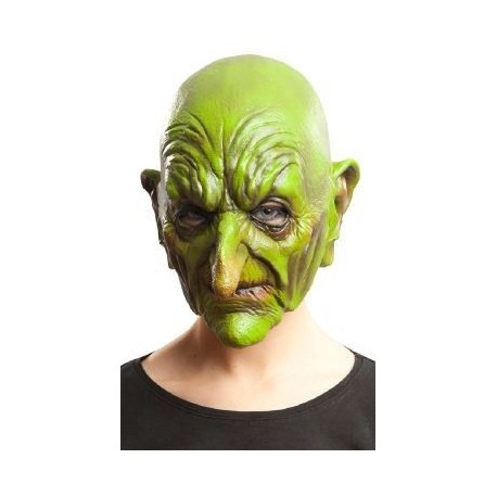 Mascara bruja verde careta entera