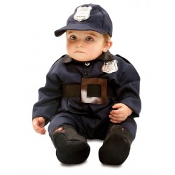 Disfraz policia bebe talla 0 a 6 meses
