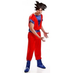 Disfraz similar a goku de dragon ball para hombre talla l/xl