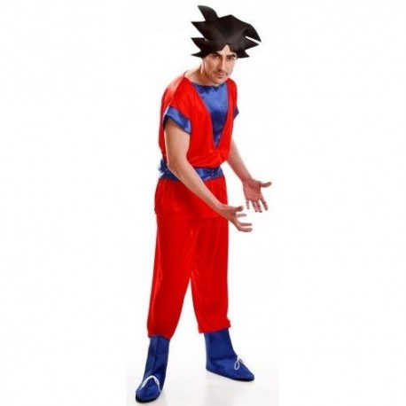 Disfraz similar a goku de dragon ball para hombre talla ML