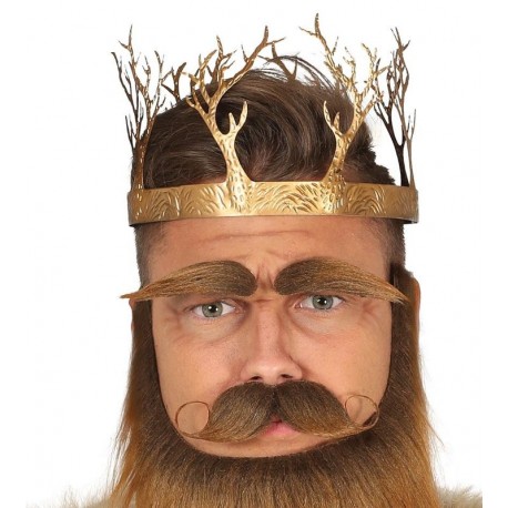 Corona metalica rey medieval similar a la de juego de tronos