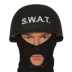 Casco s.w.a.t negro para adulto