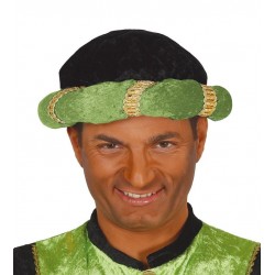 Turbante arabe verde paje de rey mago