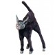 Gato negro de 28 cm para decoracion halloween moldeable