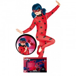 Disfraz ladybug con peluca y accesorios en caja talla 7 8 anos