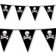 Guirnalda pirata barata 6 metros banderines triangulares