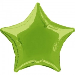 Globo estrella verde 19 para helio o aire