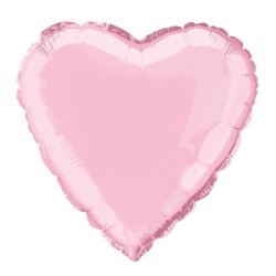 Globo de corazon rosa barato de 45 cm 19 para helio o aire