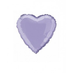 Globo de corazon lila barato de 45 cm 19 para helio o aire