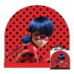 Gorro ladybug para niña invierno negro