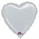 Globo corazon plata gigante para helio 80 cm barato