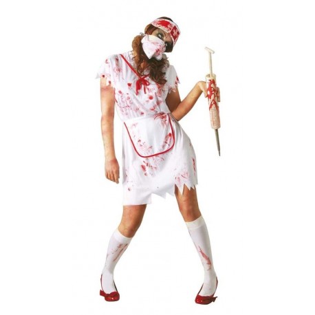 Disfraz enfermera zombie talla M mujer