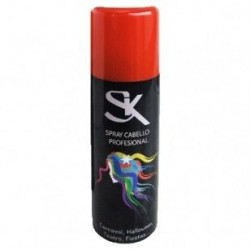Spray de pelo rojo laca cabello