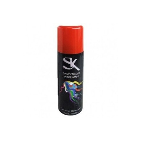 Spray de pelo rojo laca cabello