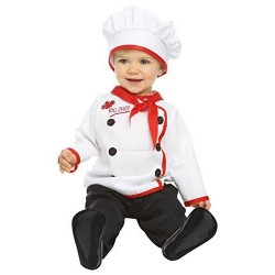 Disfraz cocinero para bebe talla 0-6 meses infantil