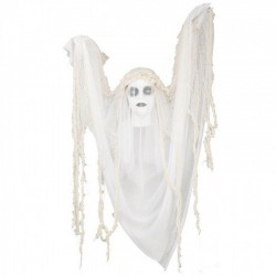 Figura de novia fantasma con luz y movimiento 120 cm