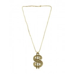 Collar simbolo del dolar simil oro