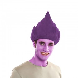 Peluca de troll morado trolls