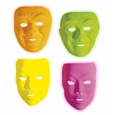 Mascara fluorescente color amarillo