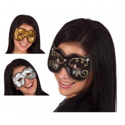 Antifaz veneciano 16 cm oro