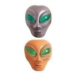 Mascara alien de plastico beige extraterrestre