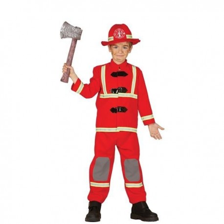 Disfraz bombero rojo infantil talla 3 4 anos