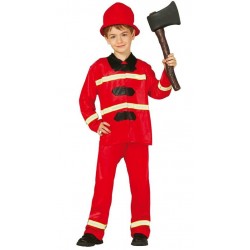 Disfraz bombero infantil rojo talla 3 4 anos