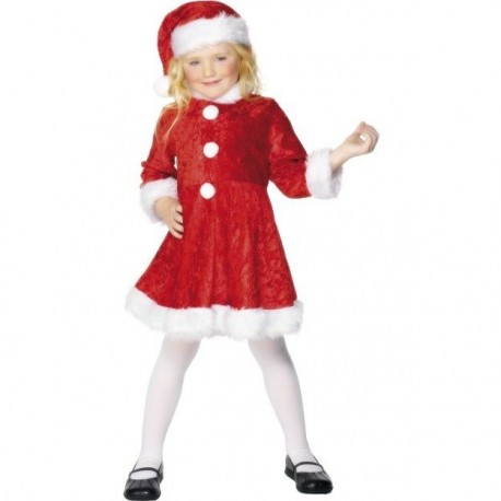 Disfraz Mama Noel para nina Miss Santa 7 9 anos