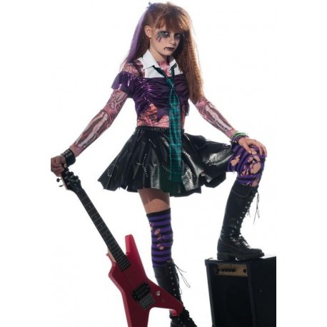 Disfraz zombie rockera talla 8 10 anos infantil