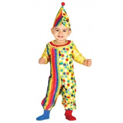 DISFRAZ PAYASO PARA BEBE 6-12 O 12-24 MESES PAYASETE