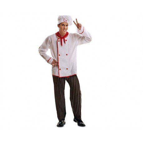 Disfraz cocinero adulto cheff chicote talla estandar ml