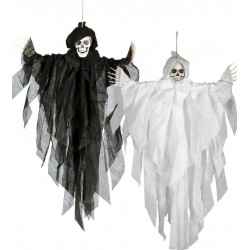 Esqueleto colgante 75 cm decoracion halloween blanco