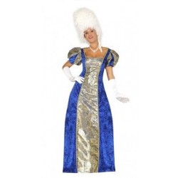 Disfraz marquesa azul epoca tallas M 38 40 mujer