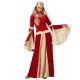 Disfraz dama medieval rojo mujer talla s