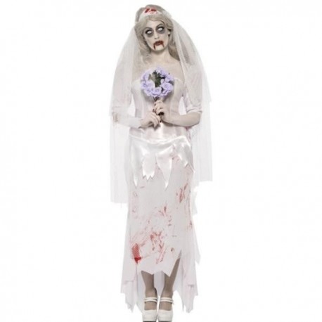 Disfraz novia fantasma cadaver talla L mujer