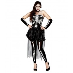 DISFRAZ ESQUETO PARA MUJER TALLA M O L HALLOWEEN 80945