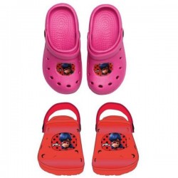 ZUECOS LADYBUG ROSA O ROJAS TALLAS INFANTILES 34-35 ROSA