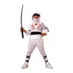 DISFRAZ NINJA BLANCO INFANTIL TALLAS