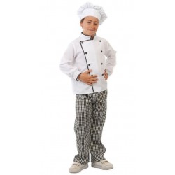 Disfraz cocinero infantil blanco talla 5 6 anos