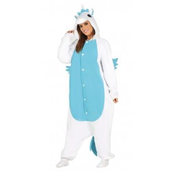 Disfraz unicornio azul pijama para mujer talla L 42 44