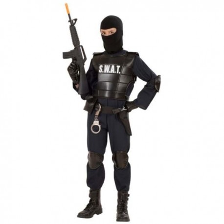 Disfraz agente de policia swat adulto talla m