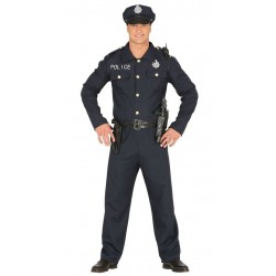 Disfraz policia nacional largo para hombre talla M 48 50