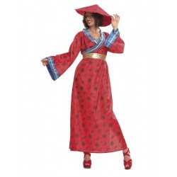 DISFRAZ CHINA ORIENTAL TALLA M-L o XL ADULTA ROJO