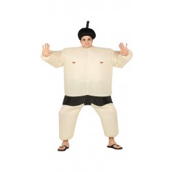 Disfraz luchador de sumo hinchable para hombre talla L 52 54