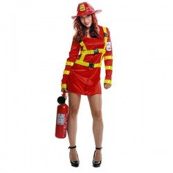 Disfraz bombera sexy tallas S mujer