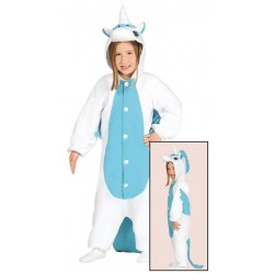 Disfraz pijama unicornio azul para nina talla 3 4 anos infantil