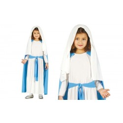 Disfraz virgen maria infantil navidad talla 3 4 anos