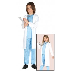 Disfraz doctor azul para nino talla 3 4 anos