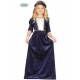 Disfraz dama medieval azul nina talla 3 4 anos