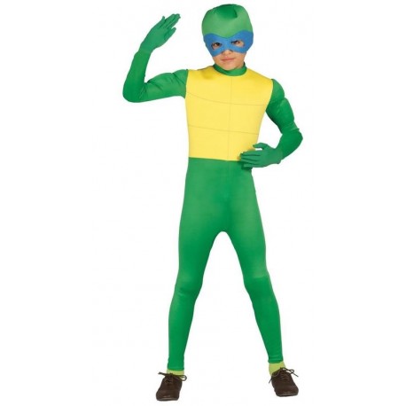 Disfraz ninja verde tortuga infantil talla 3 4 anos